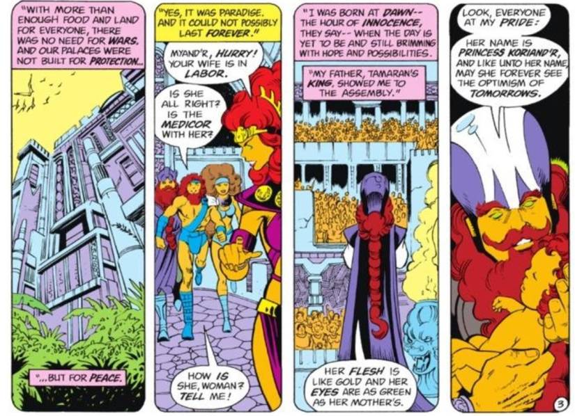 The Tales of the New Teen Titans #4 starfire origin