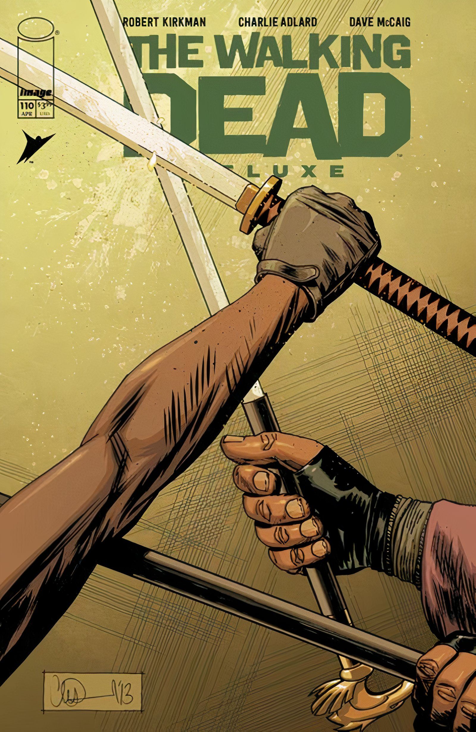 The Walkign Dead Delux #110 cover