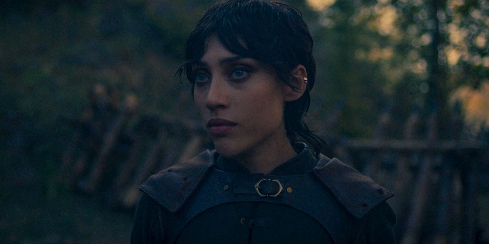 Faile Bashere (Isabella Bucceri) paying attention in The Wheel of Time Season 3 Ep 7