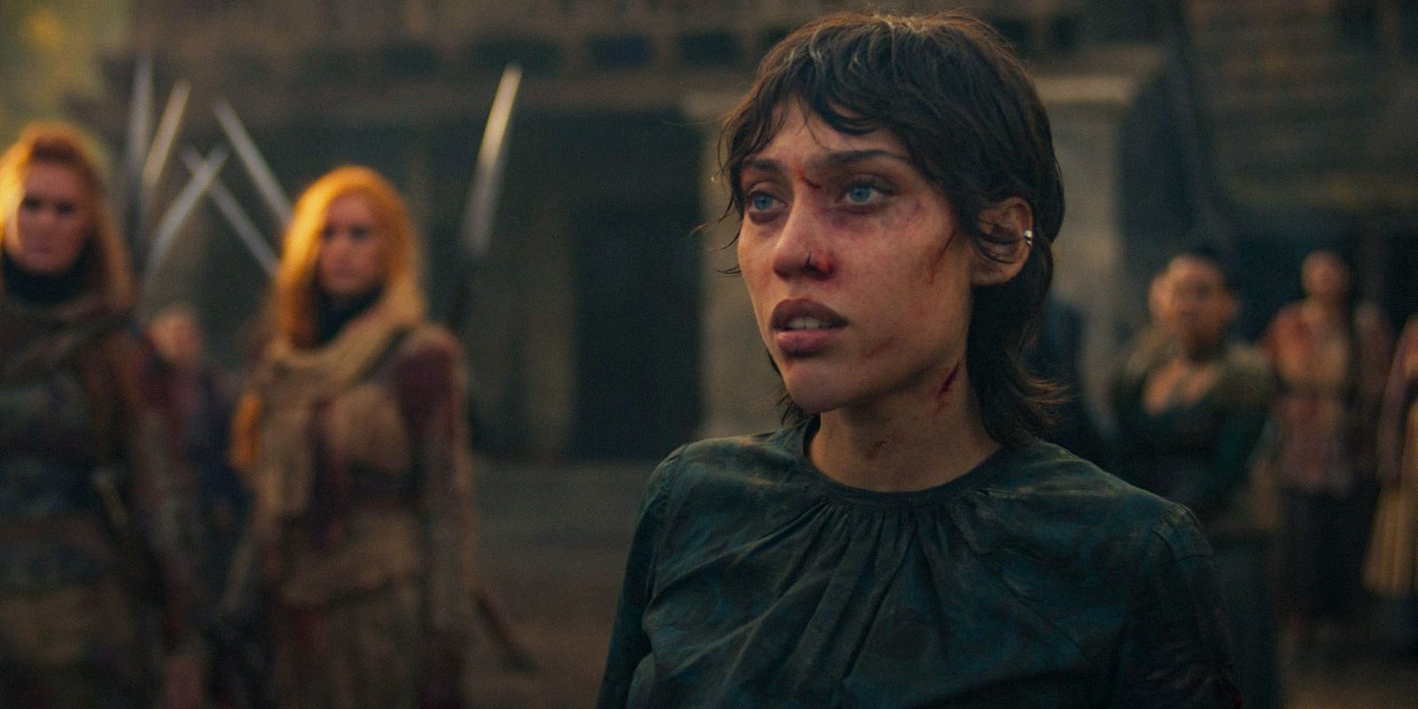 Faile Bashere (Isabella Bucceri) speechless in The Wheel of Time Season 3 Ep 7