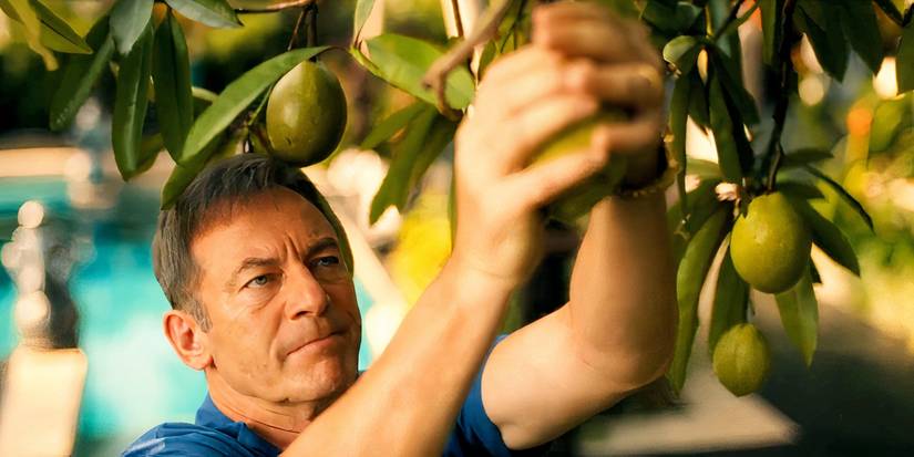 Timothy picking fruit from the Pong-Pong plant in The White Lotus season 3 (2025)