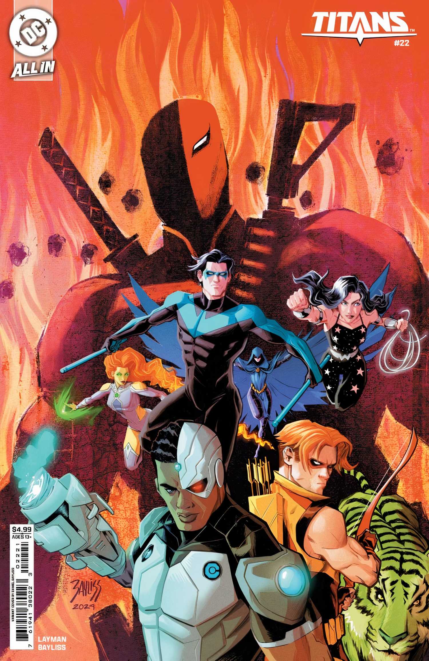 Titans #22 deathstroke variant cover 2