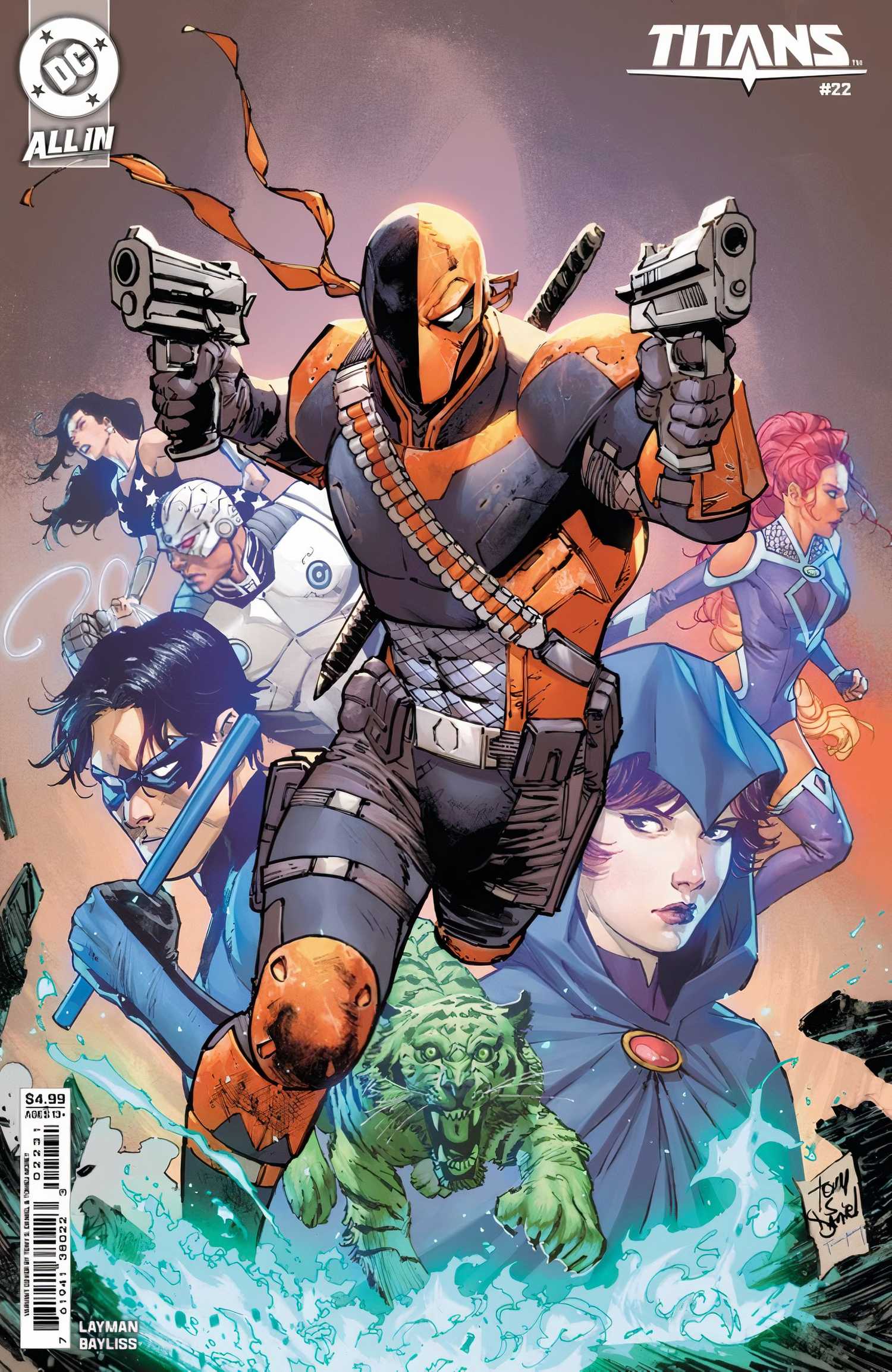 Titans #22 deathstroke variant cover