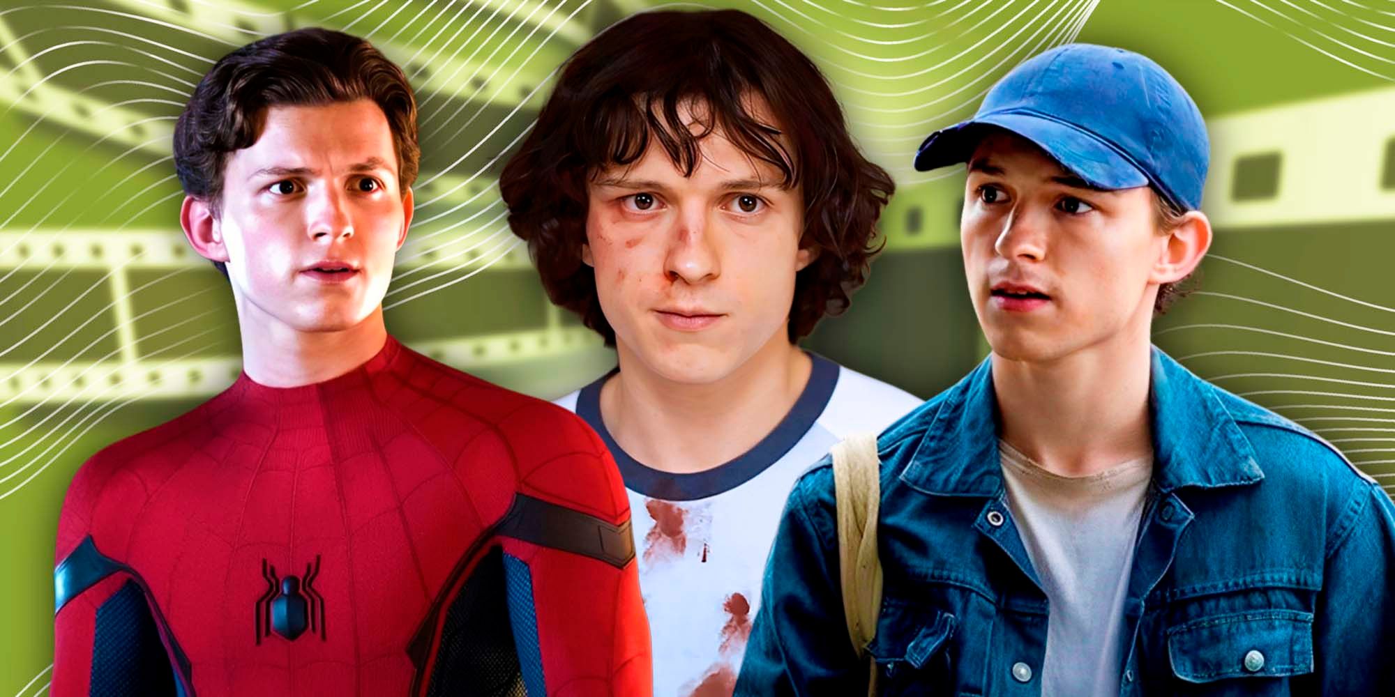 Tom Holland in Spider-Man Homecoming, The Devil All the Time, and The Crowded Room