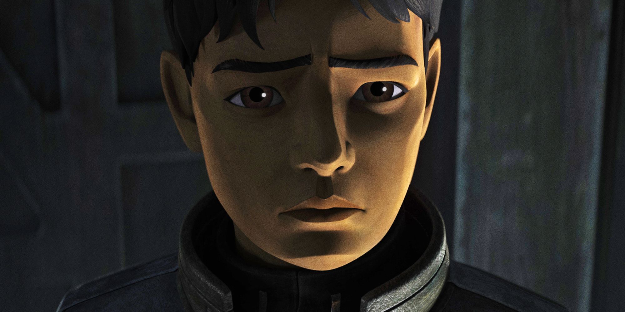 Un Jedi aún no identificado al escondite parece preocupado por algo fuera de la pantalla.