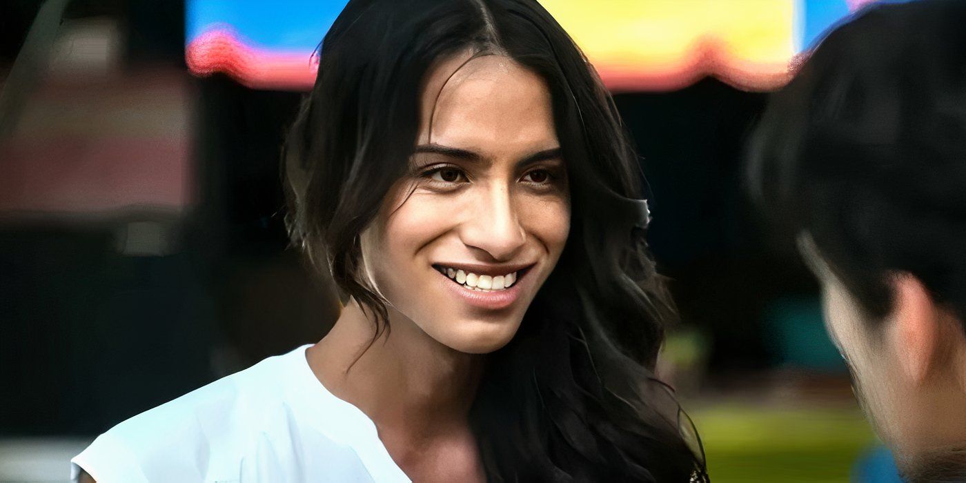Trinidad Gonzalez smiling in The Secret of the River