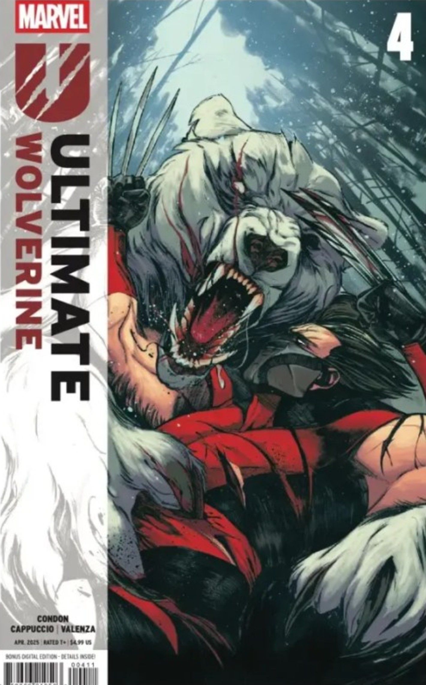 Ultimate Wolverine #4, Logan fighting a bear