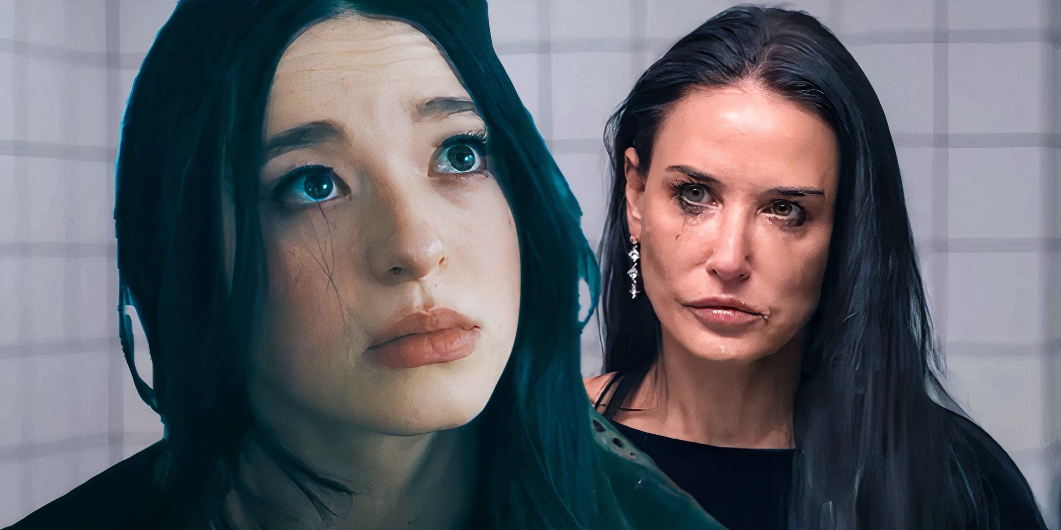 Mikey Madison in Anora and Demi Moore in The Substance
