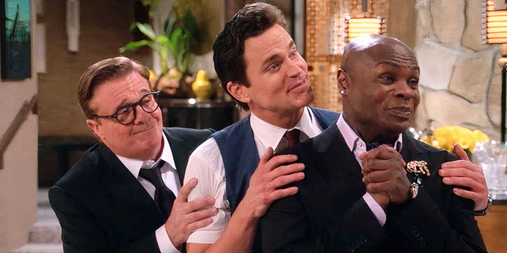 Nathan Lane, Matt Bomer, and Nathan Lee Graham in Mid-Century Modern