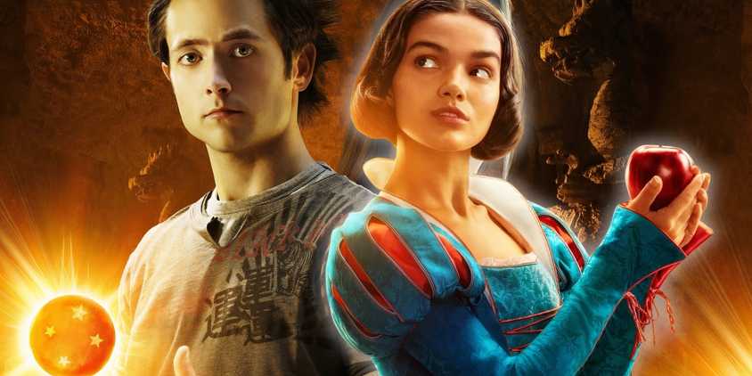 Goku and Snow White from Dragonball Evolution and Snow White