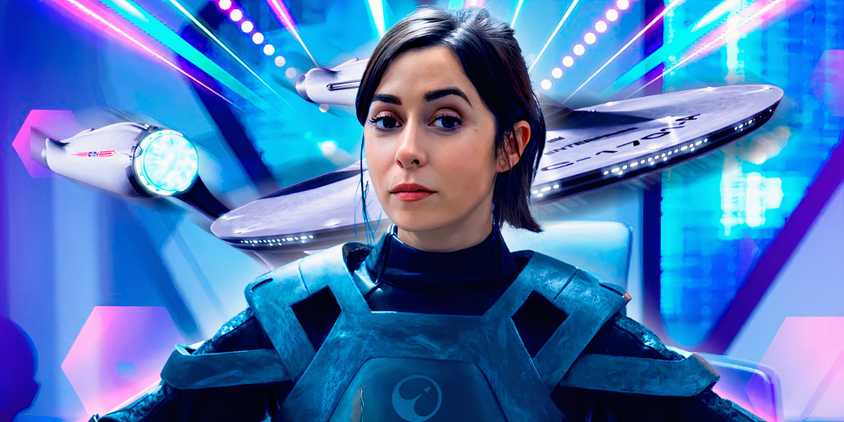 USS Enterprise in Star Trek Beyond and Cristin Milioti in Black Mirror season 7 USS Callister new episode