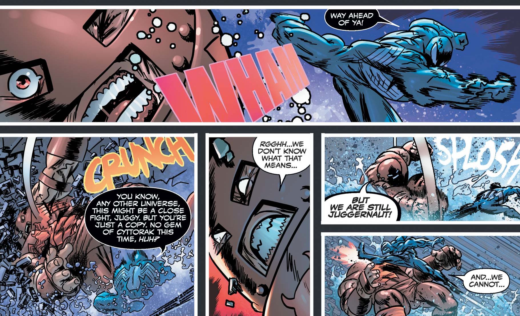 Venom points out that the new juggernaut isn&rsquo;t as strong as usual in Venom (2018) #28