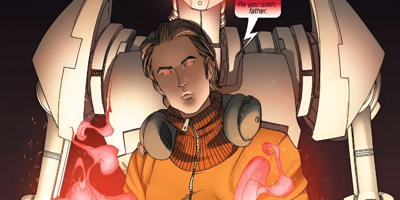 Victorious stands in front of Ultron and says &ldquo;As you wish, father.&quot;