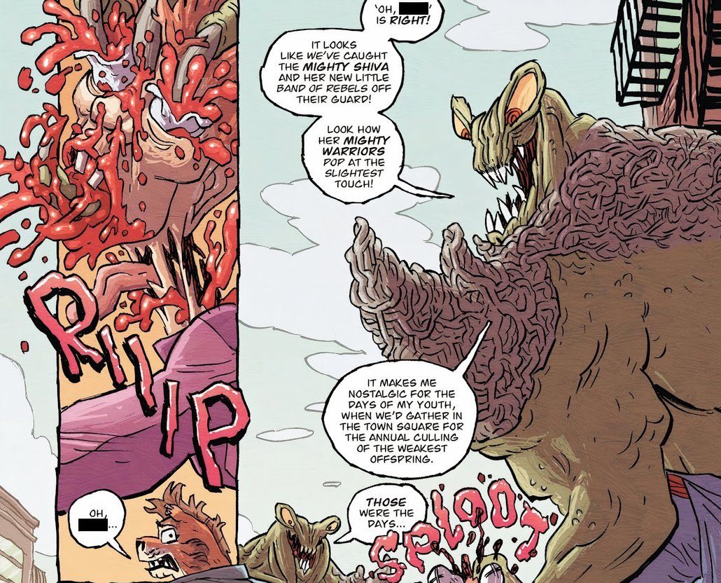 Walking Dead&rsquo;s aliens killing and talking about how easy it is