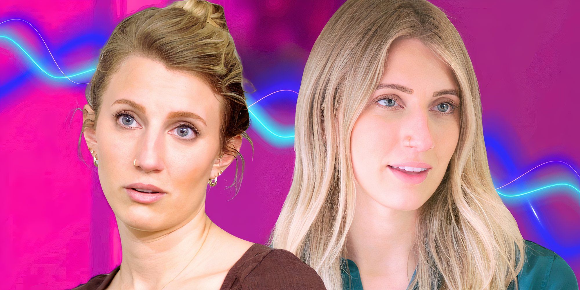 welcome to plathville star olivia plath in montage with two serious poses and jewel toned background