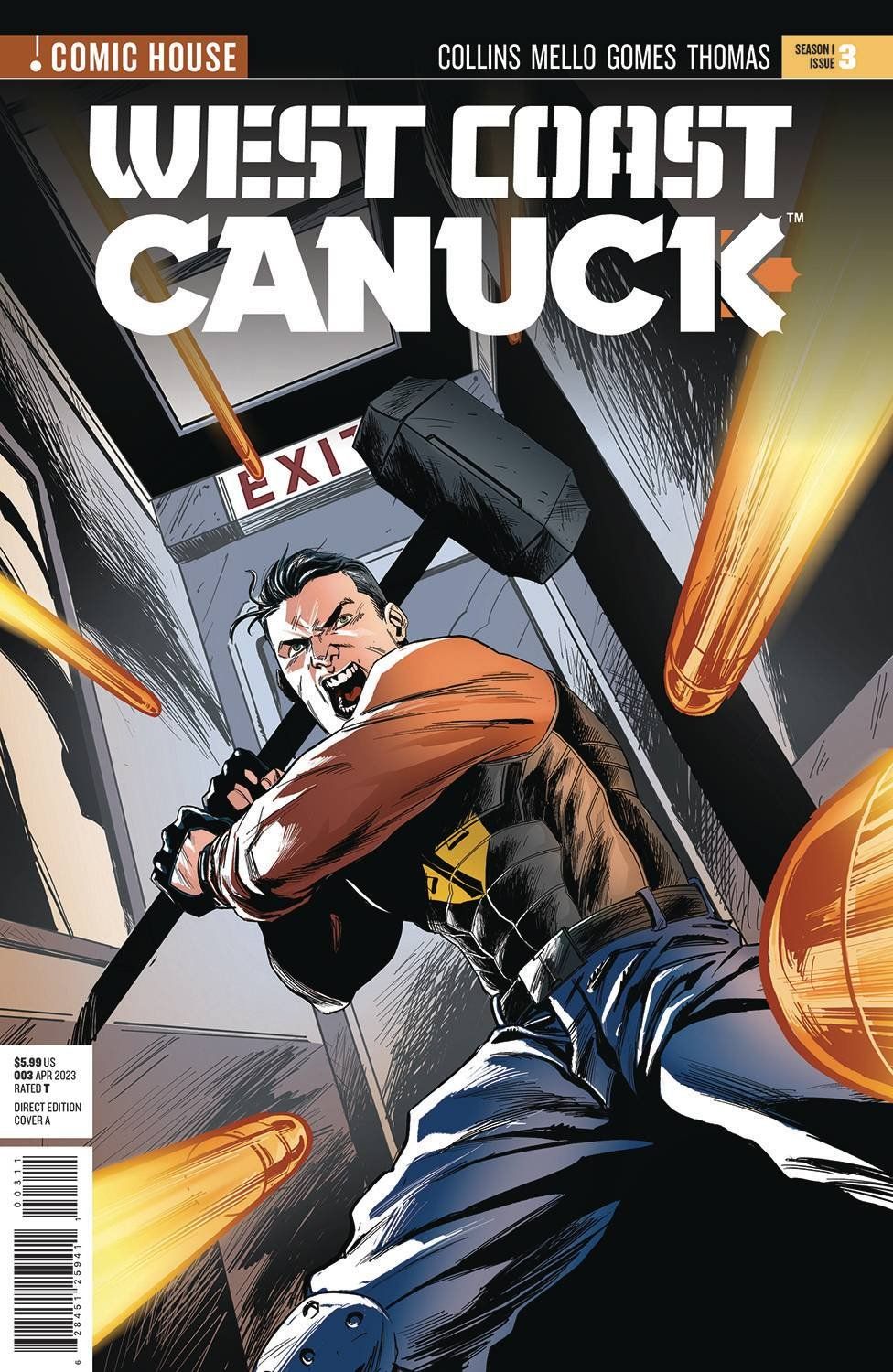 West Coast Canuck Comic Cover Art by Ralph Lobosco