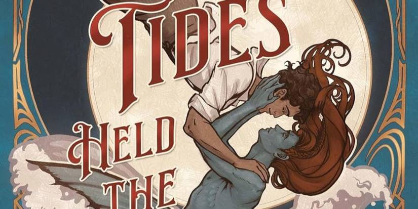 When The Tides Held The Moon Cover of a blue merman and a man holding each other with the moon in the background