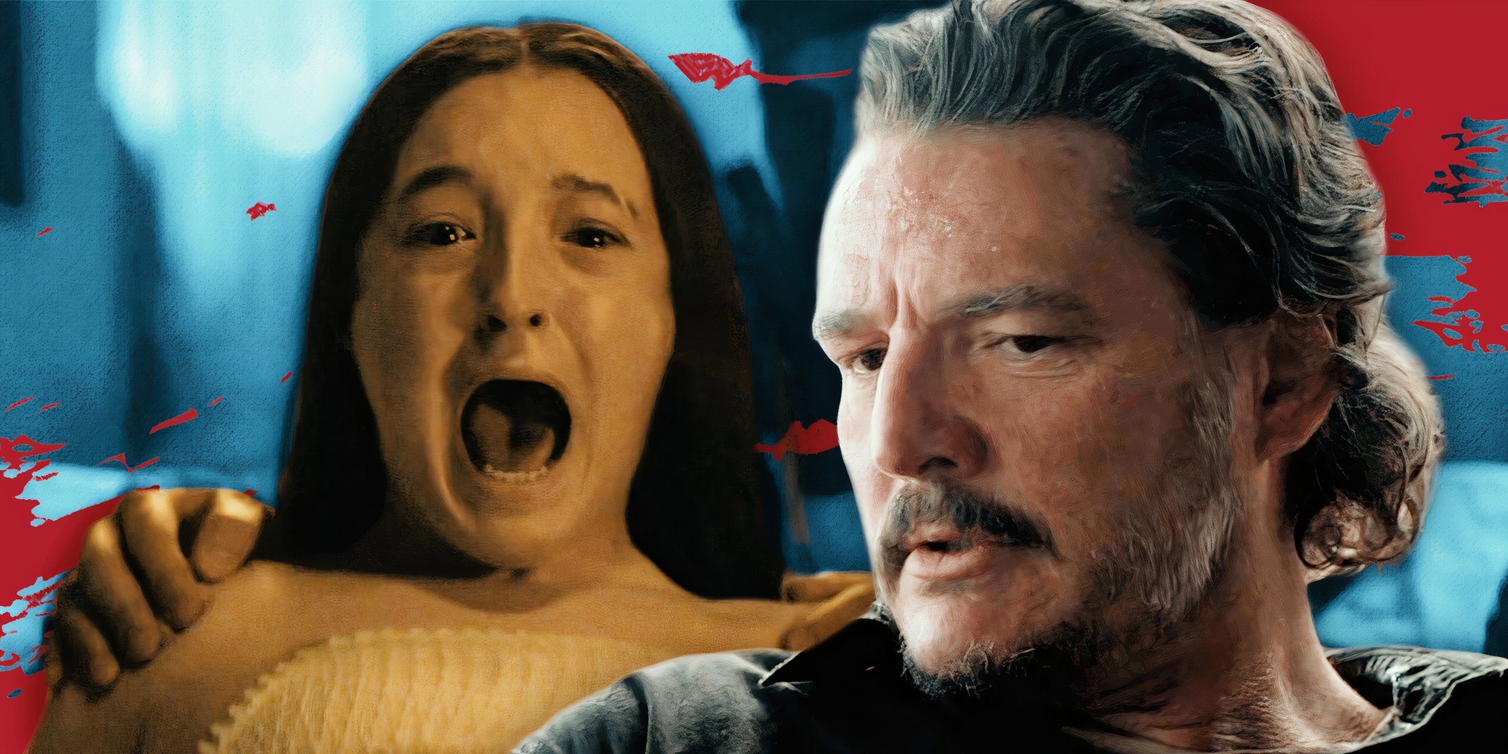 Ellie screaming next to Joel in The Last of Us season 2 (2025)