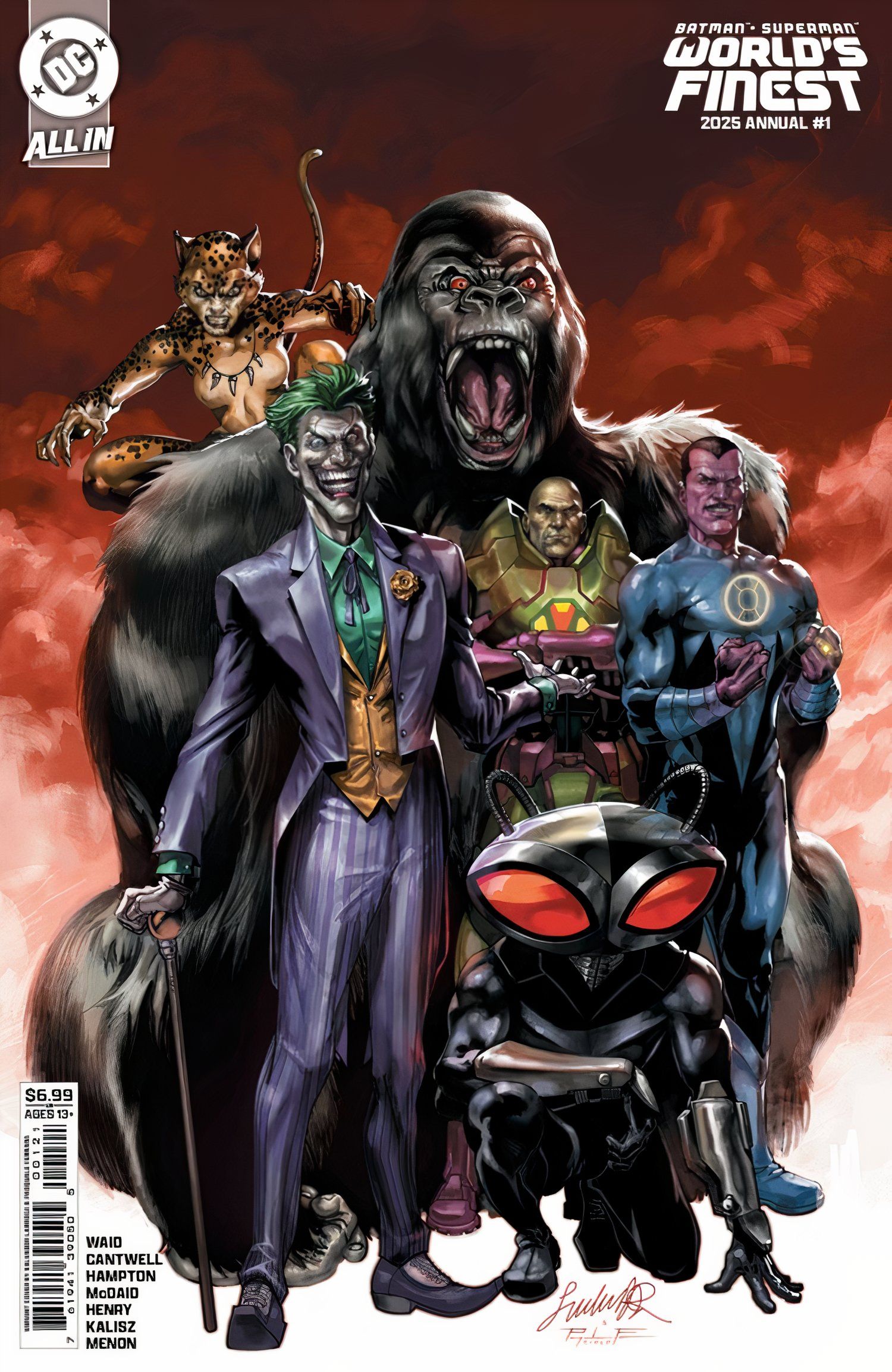World&rsquo;s Finest 2025 annual villain variant cover