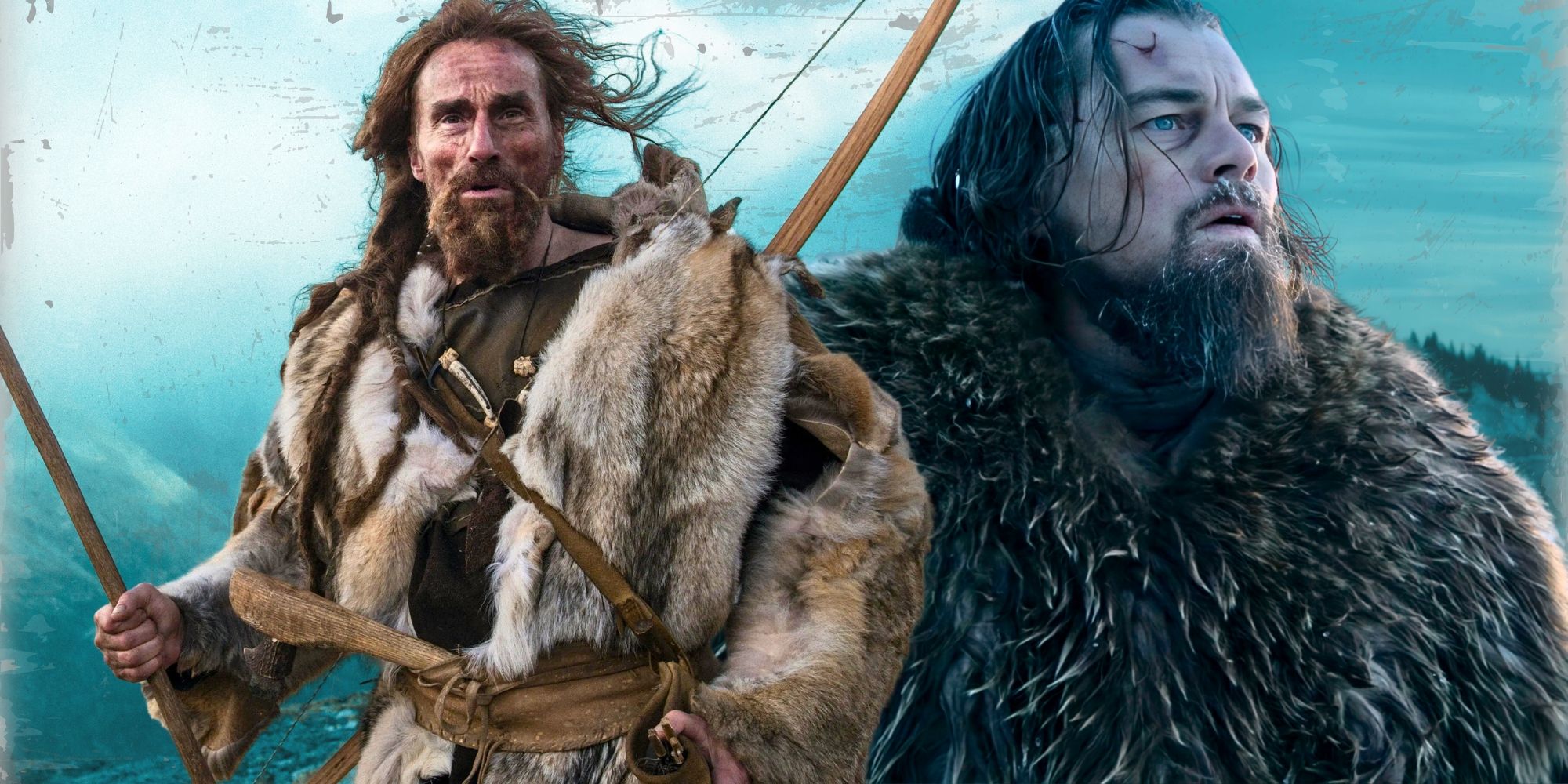 Leonardo dicaprio in the revenant and Jürgen Vogel as Kelab in Iceman