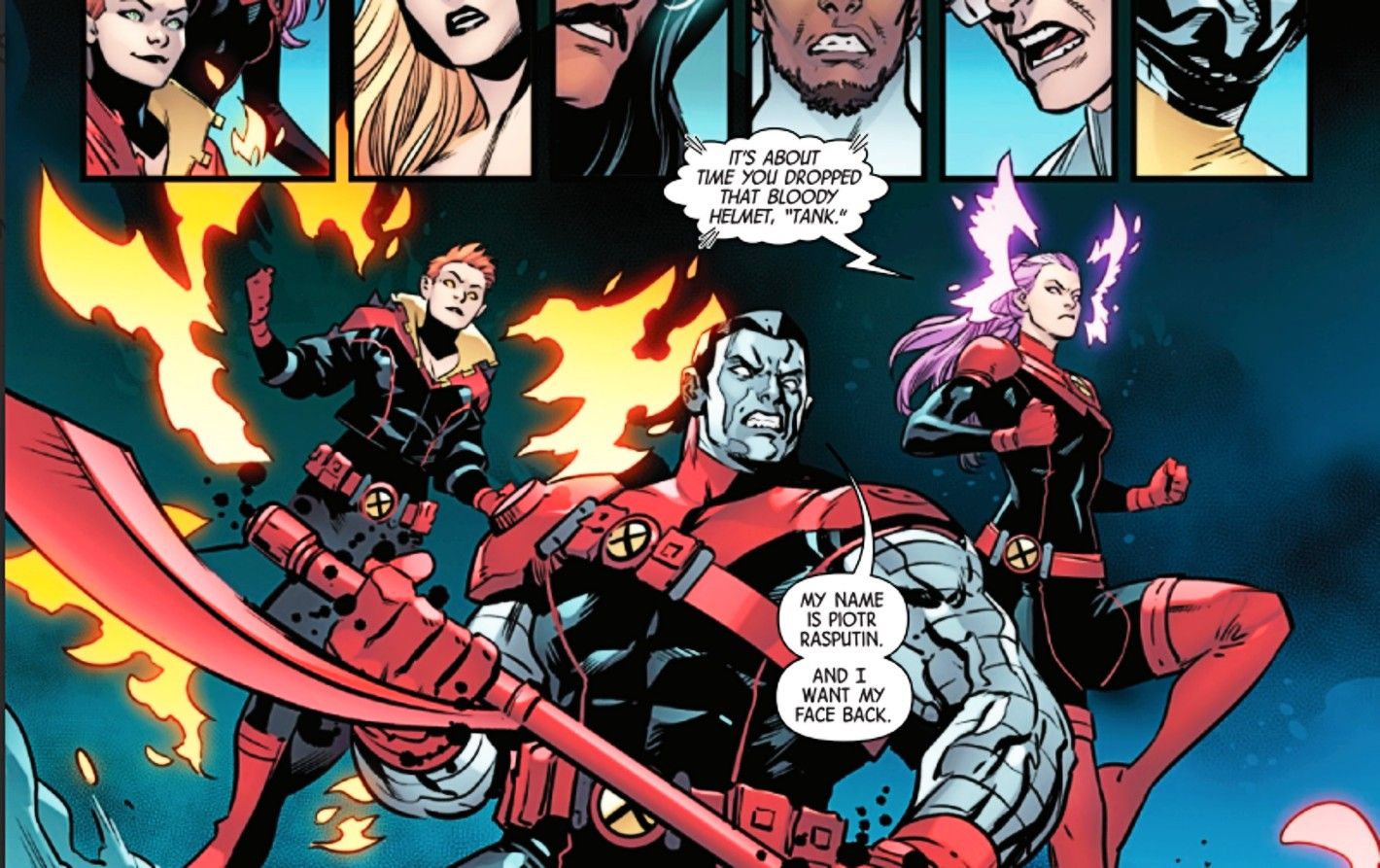 X-Force #10, Tank is revealed to be Colossus