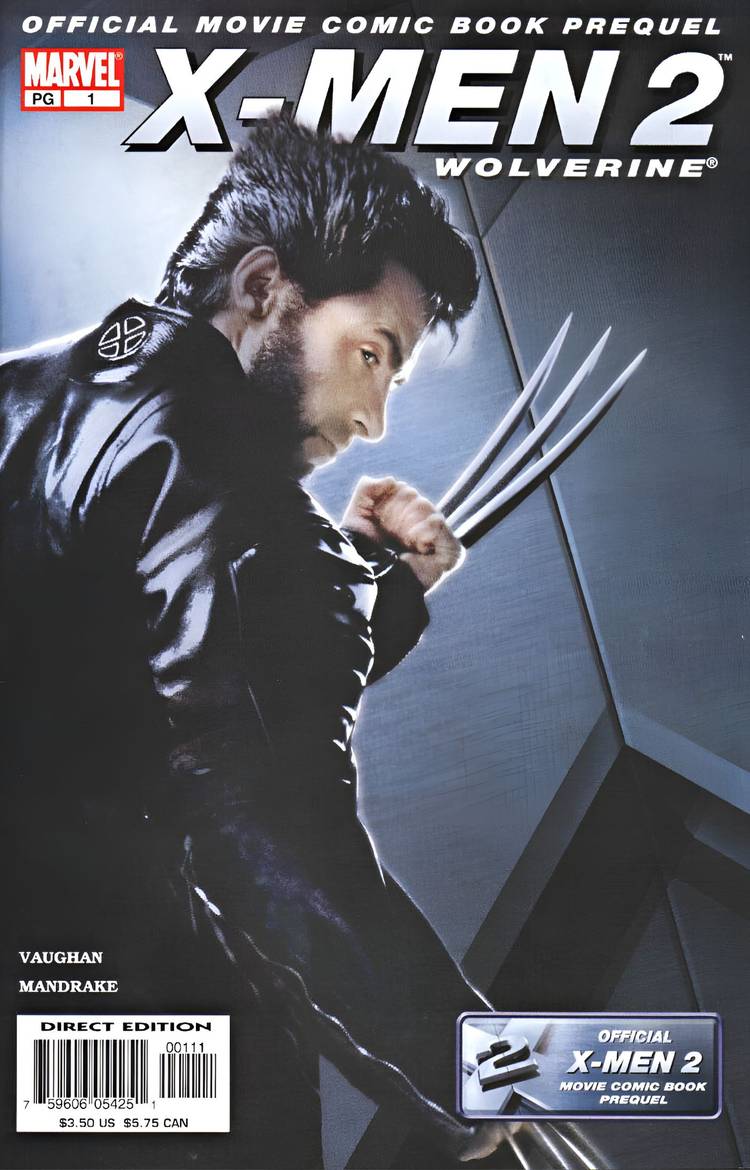 20th Century Fox's Wolverine stands with his claws out.