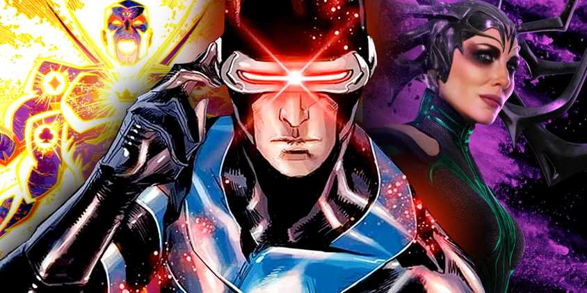 x-men's cyclops and gods including hela and enigma