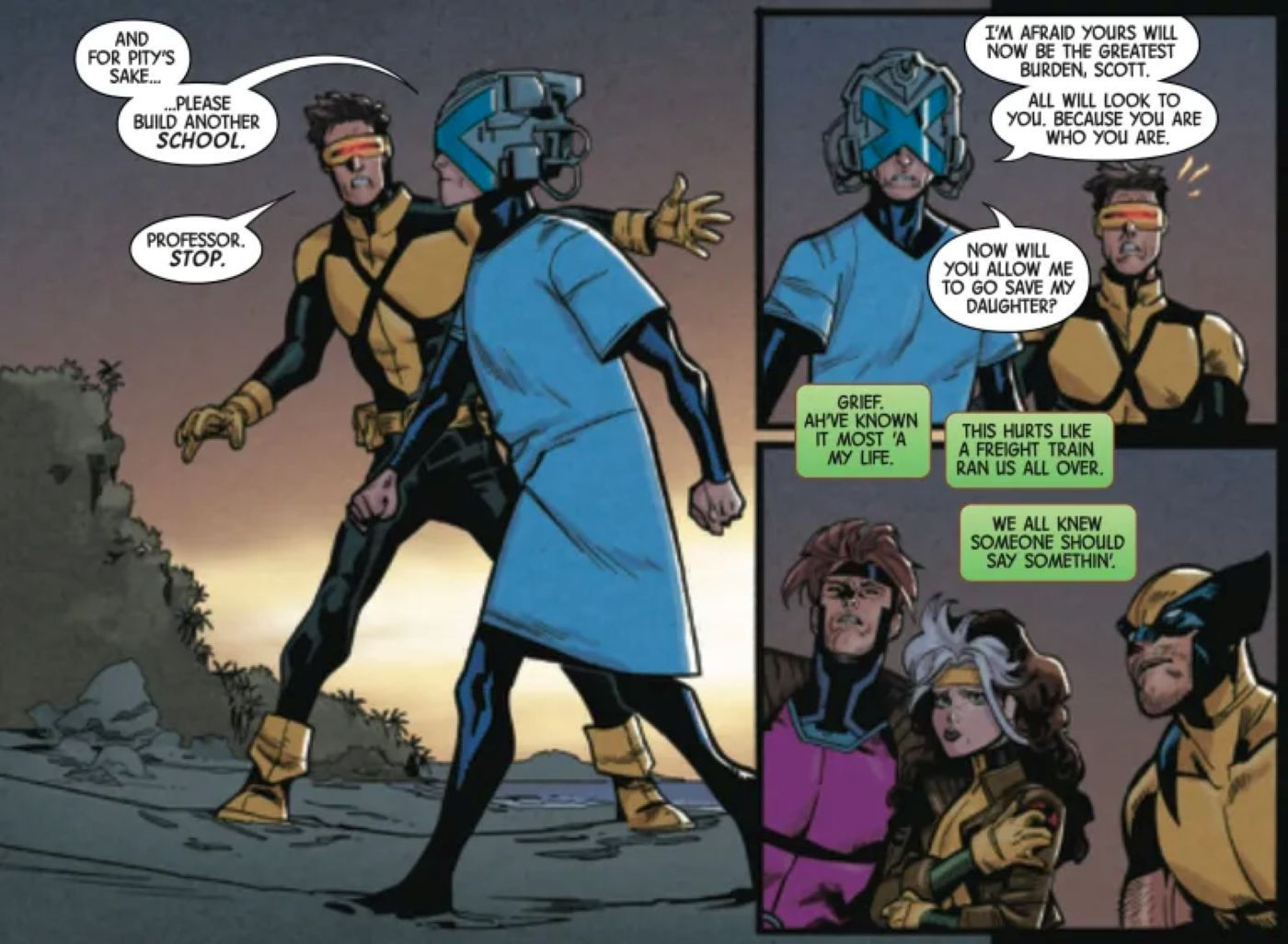 Xavier breaking cyclops heart