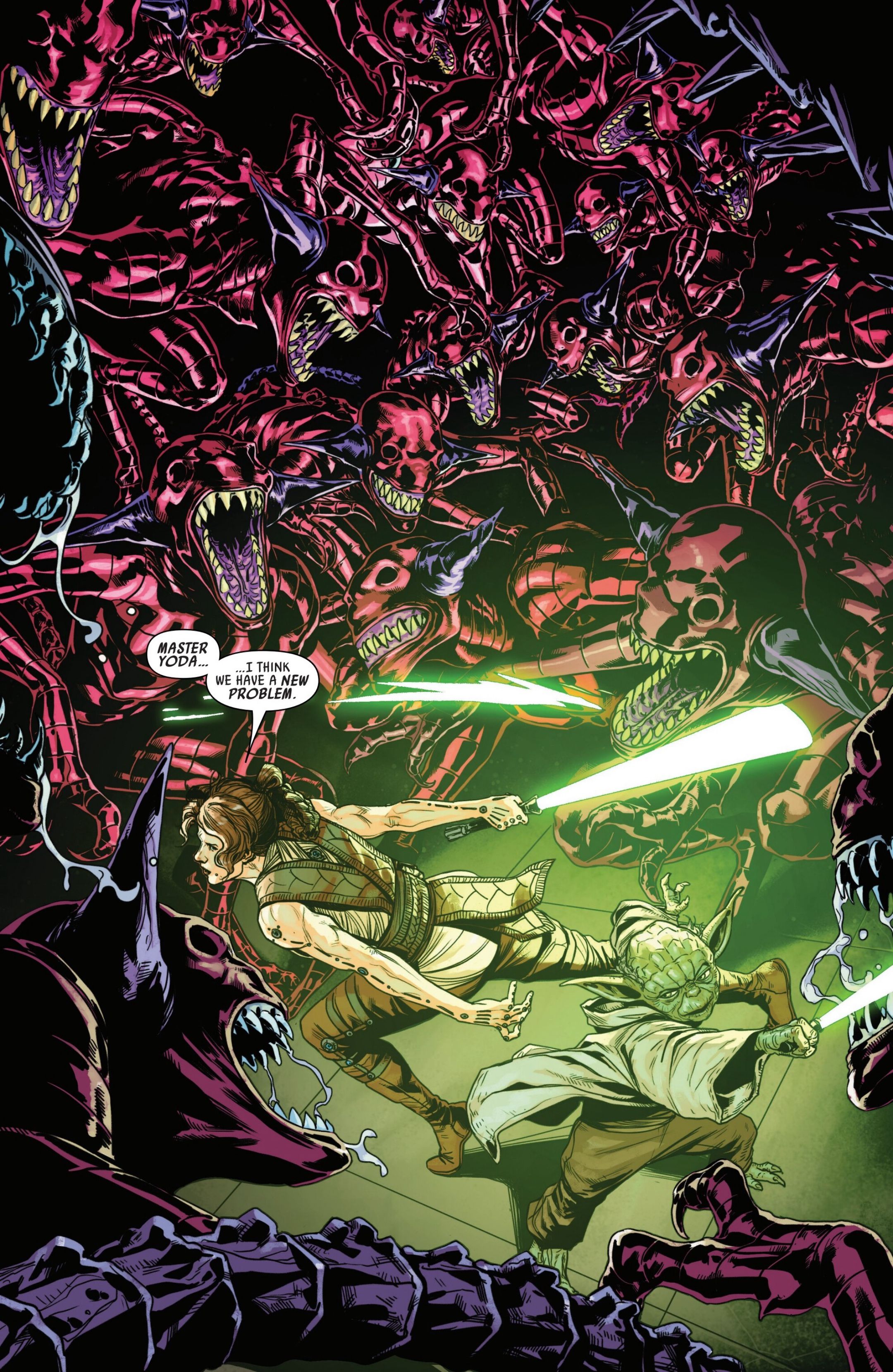 Yoda and Vetna vs Xerexi in Jedi Knights #2