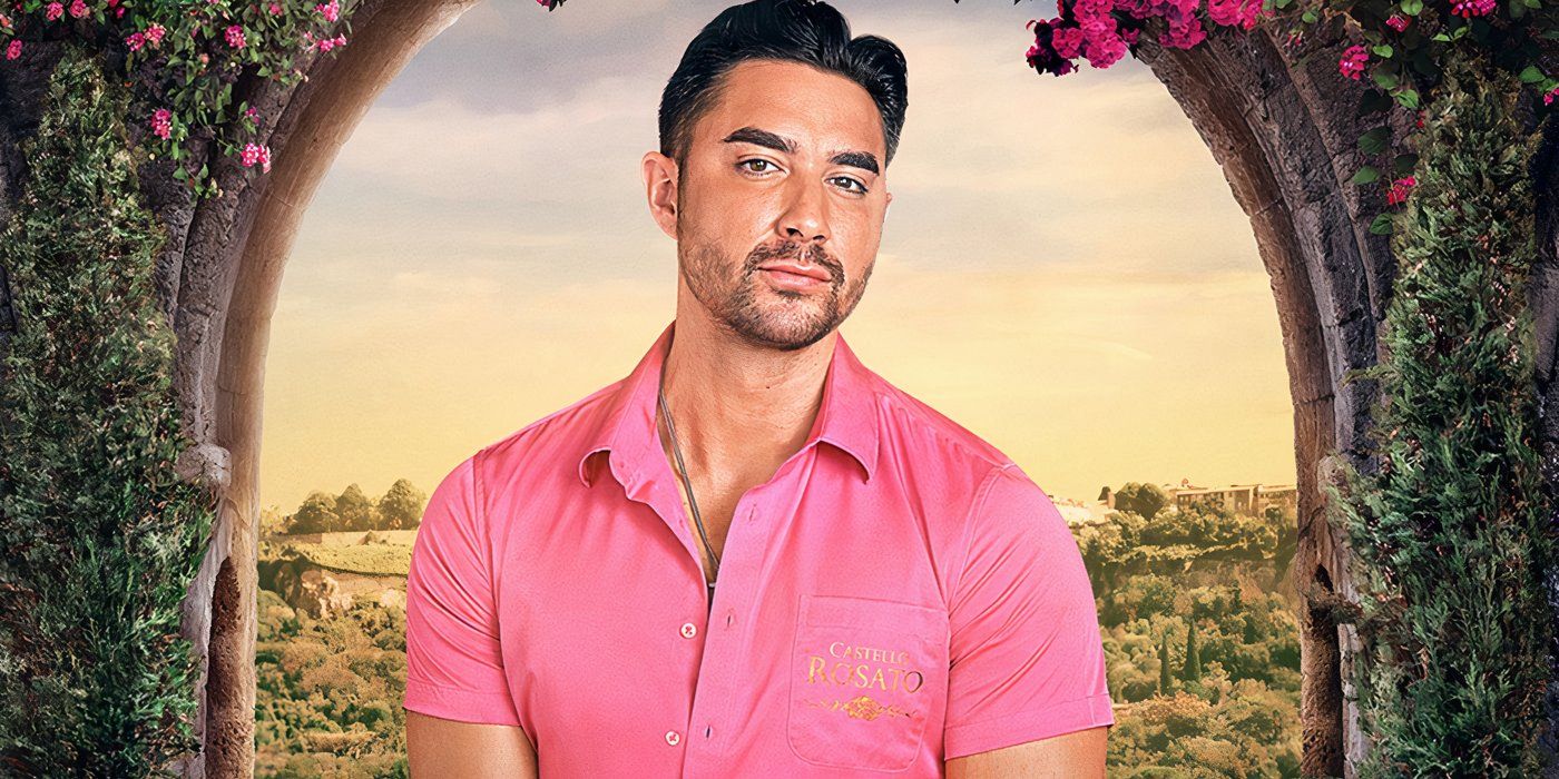 Marciano morena Marciano de Vanderpump Villa en un disparo promocional con rosa