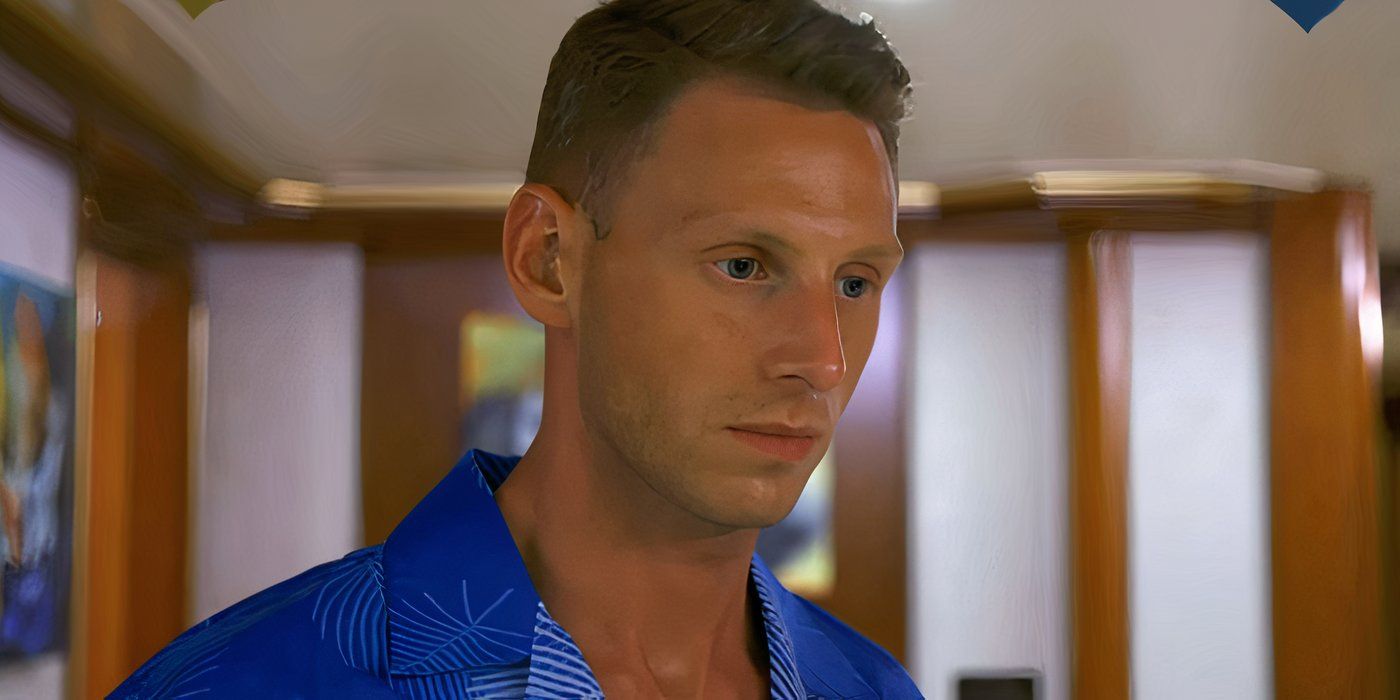 A close up of Below Deck's Fraser Olender looking off camera