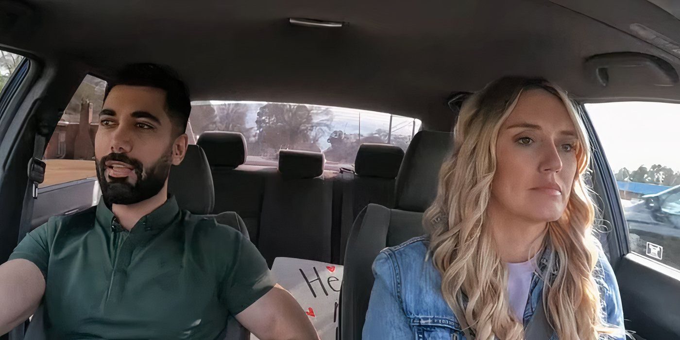 90 Day Fiance's Stevi Nicole and Mahdi Al-Saadi driving in a car together