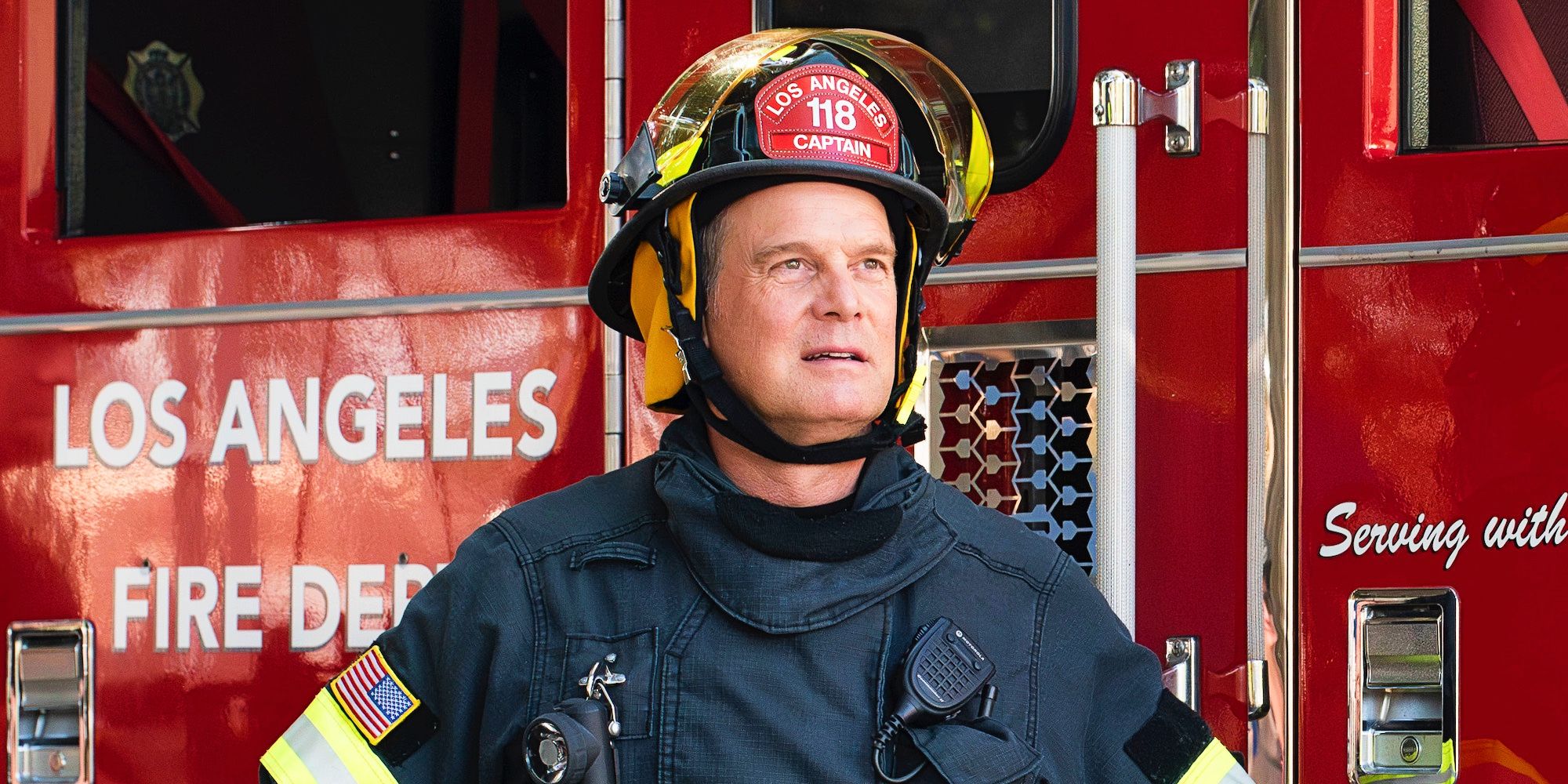Peter Krause as Bobby Nash in 9-1-1 season 8.