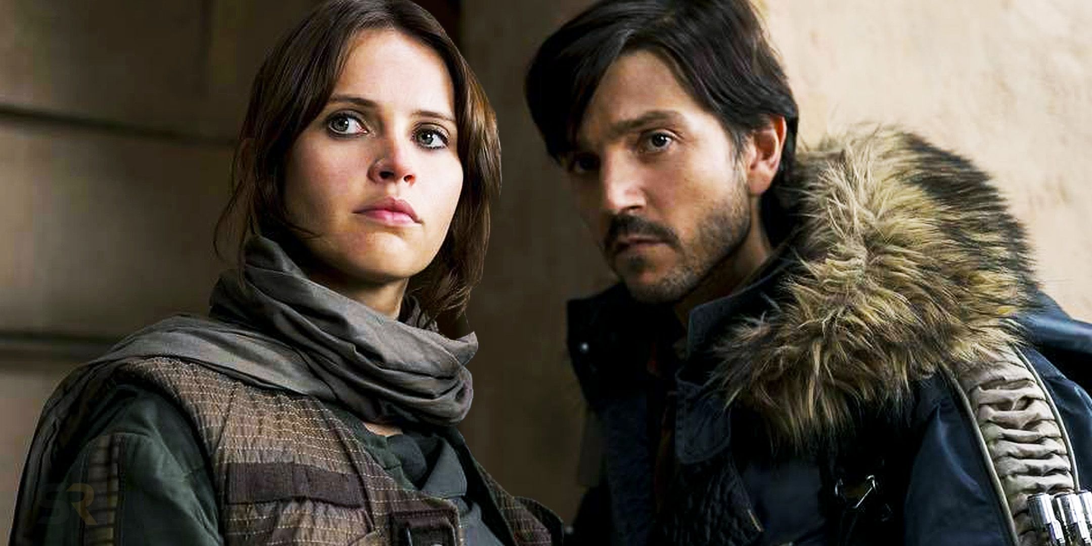 Jyn and Cassian in Rogue One