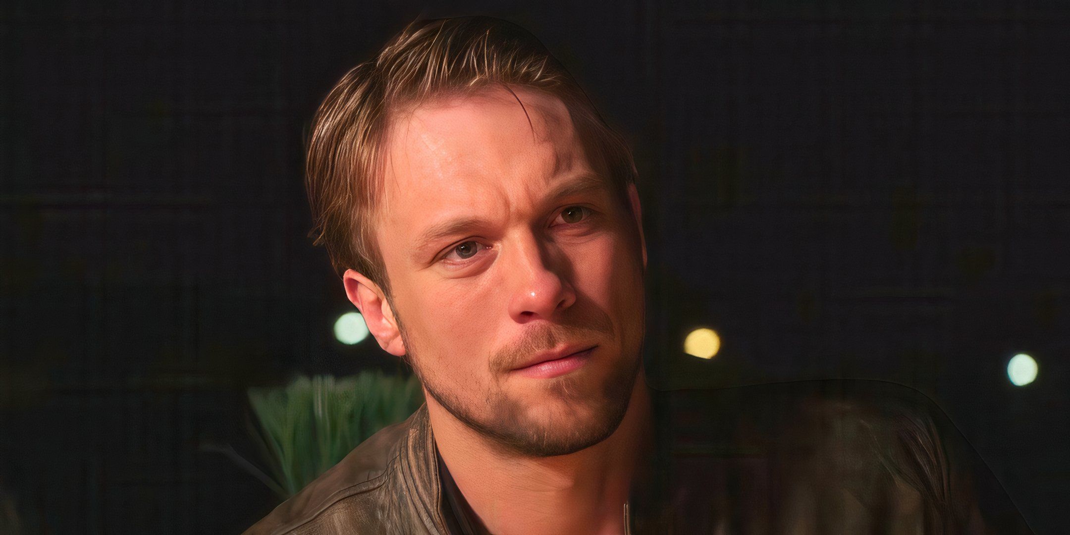 90 Day Fiancé Matt looking serious in brown jacket outside 