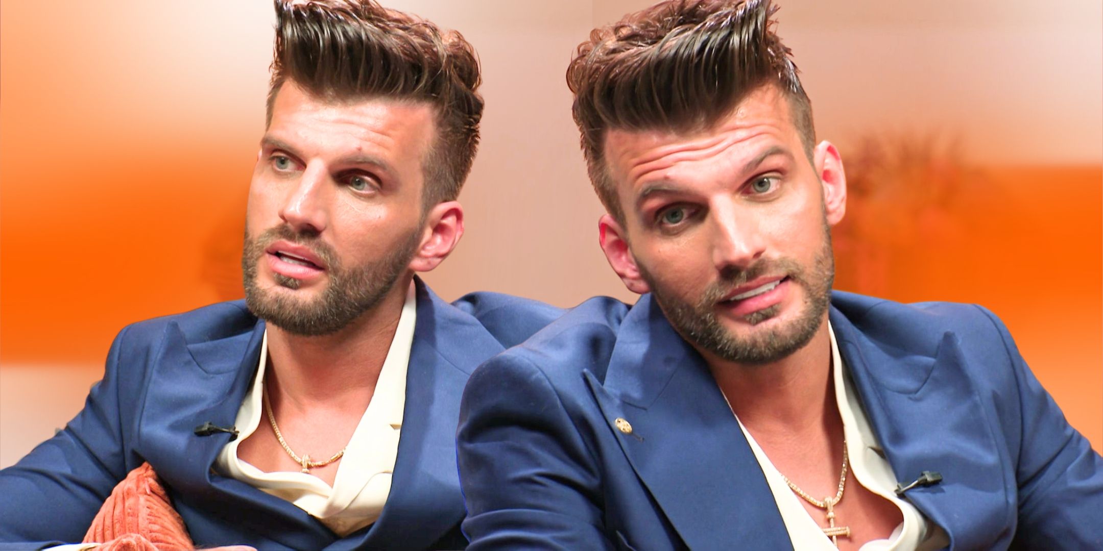 90 Day Fiancé's Florian Sukaj looks serious in a montage image