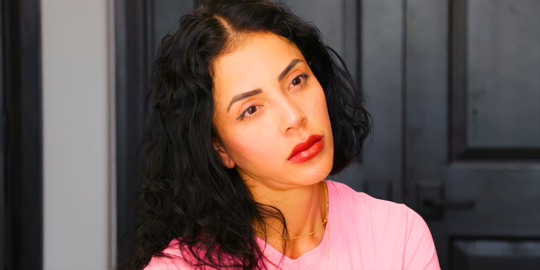 90 Day Fiancé's Jasmine Pineda with a serious expression