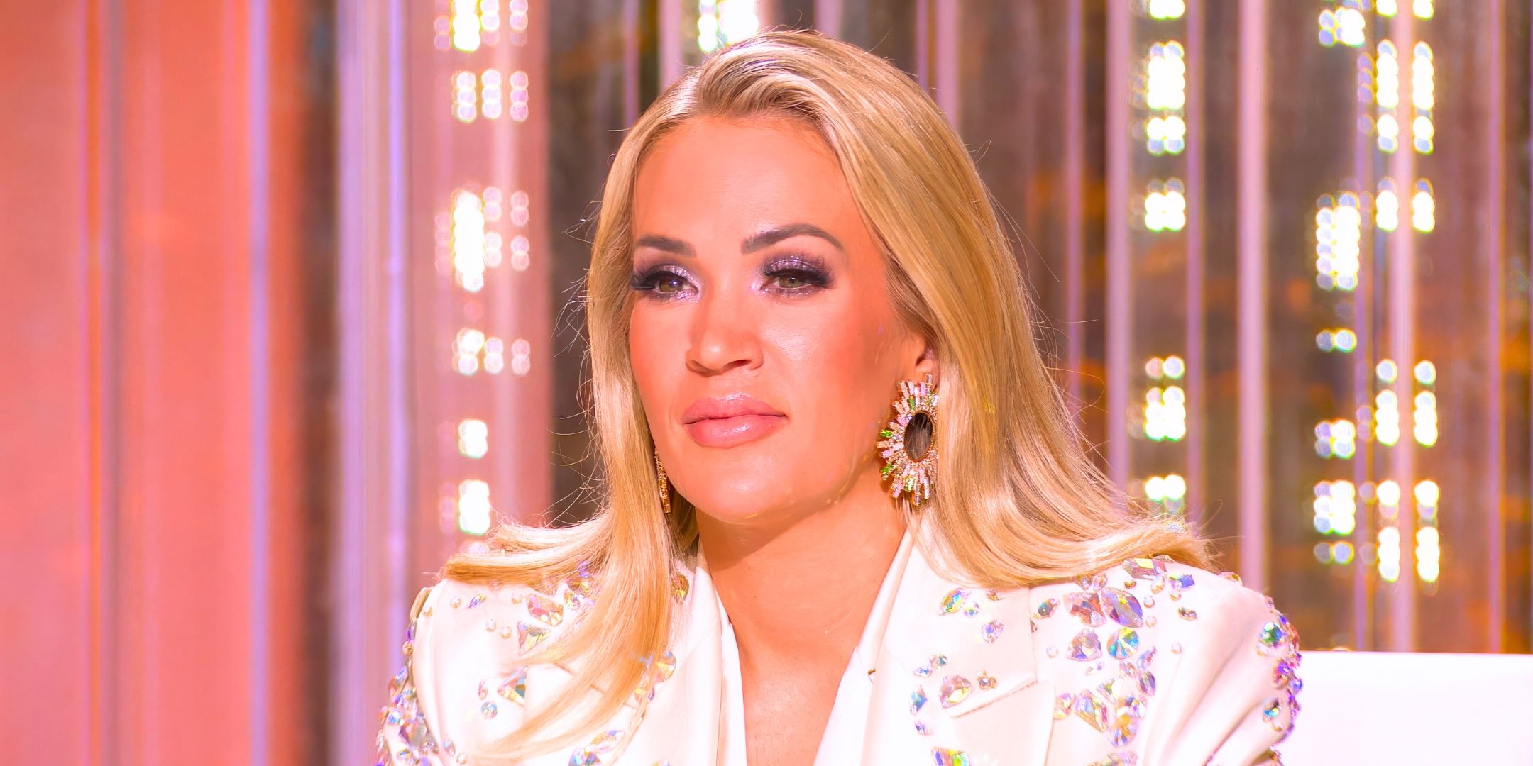 American Idol's Carrie Underwood with a serious expression