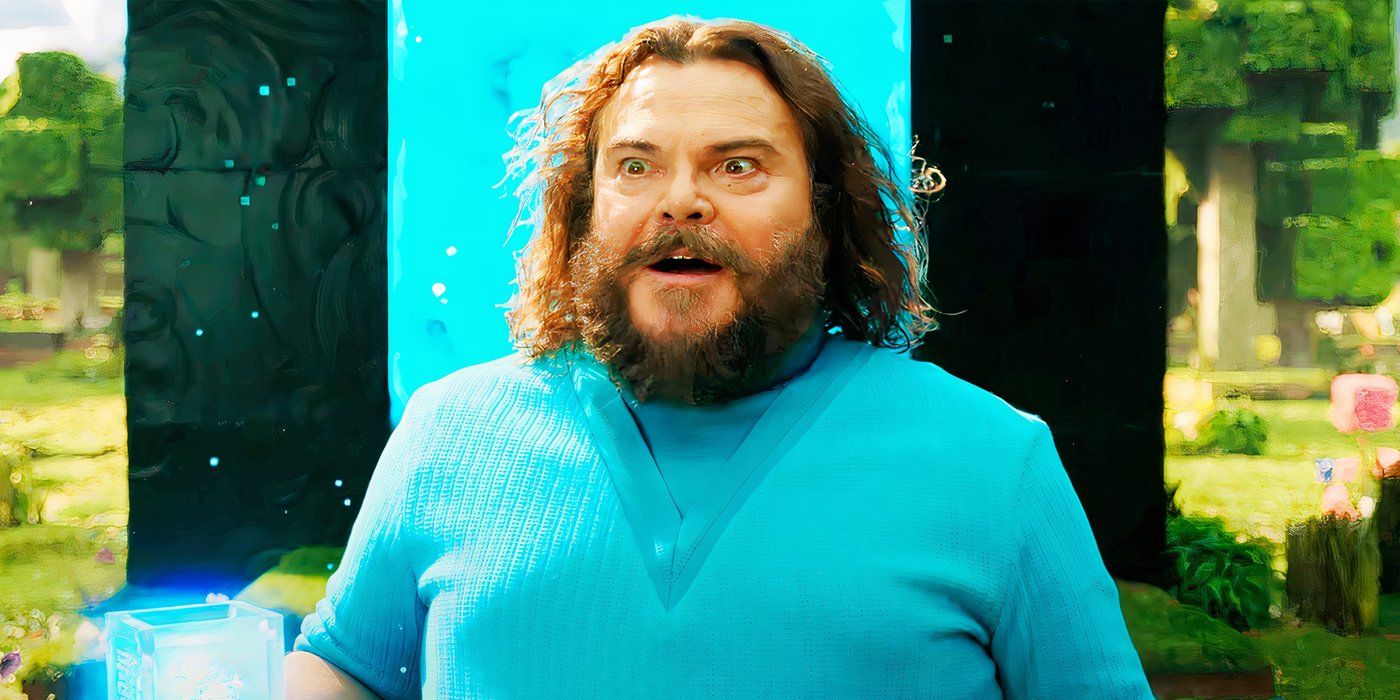 Una película de Minecraft Jack Black Steve entrando en el Overworld