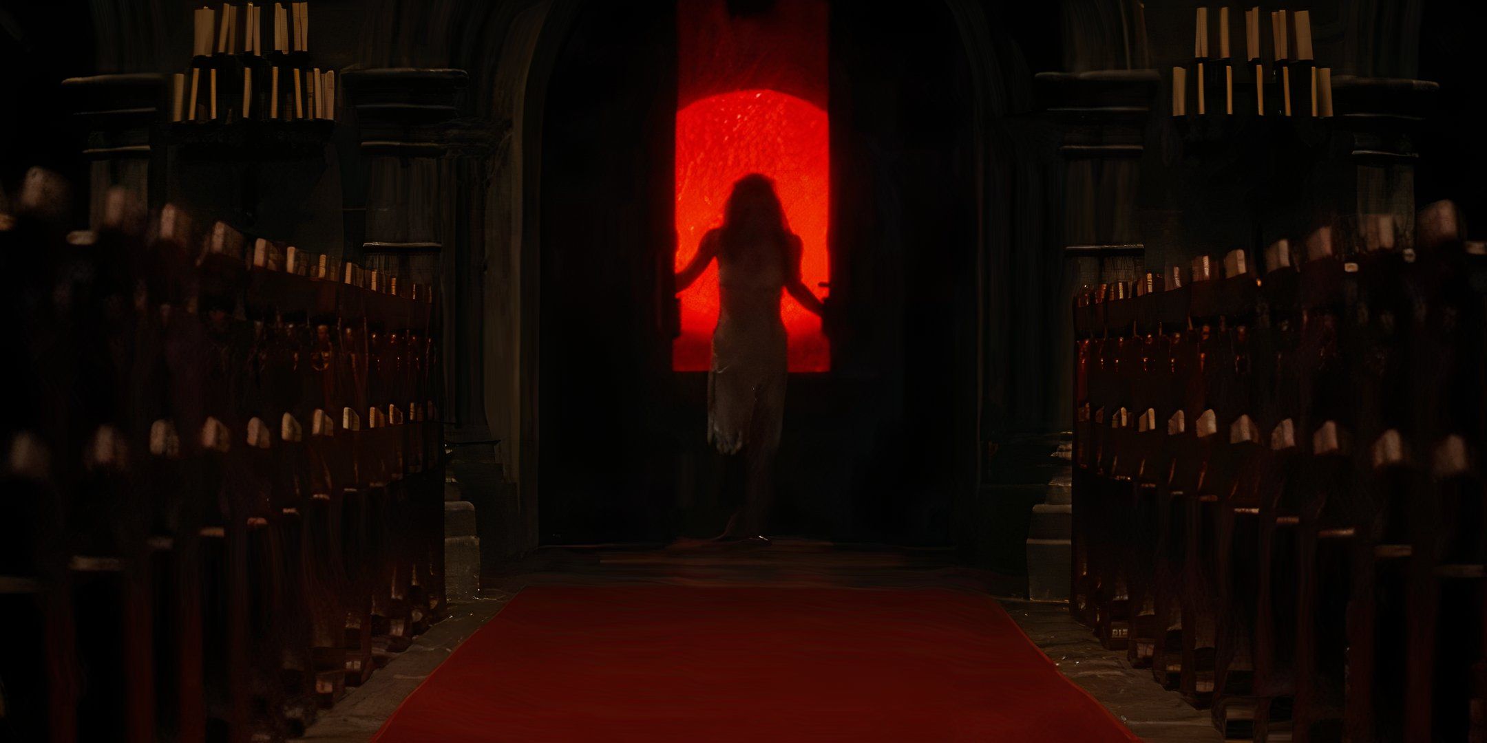 A woman opens church doors in Wake Up ᴅᴇᴀᴅ Man