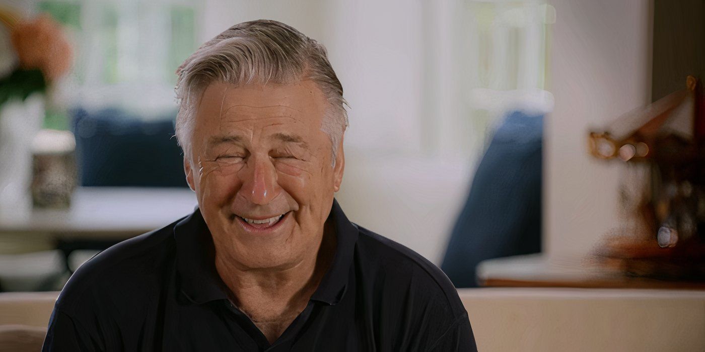 The Baldwins' Alec Baldwin laughing with his eyes shut