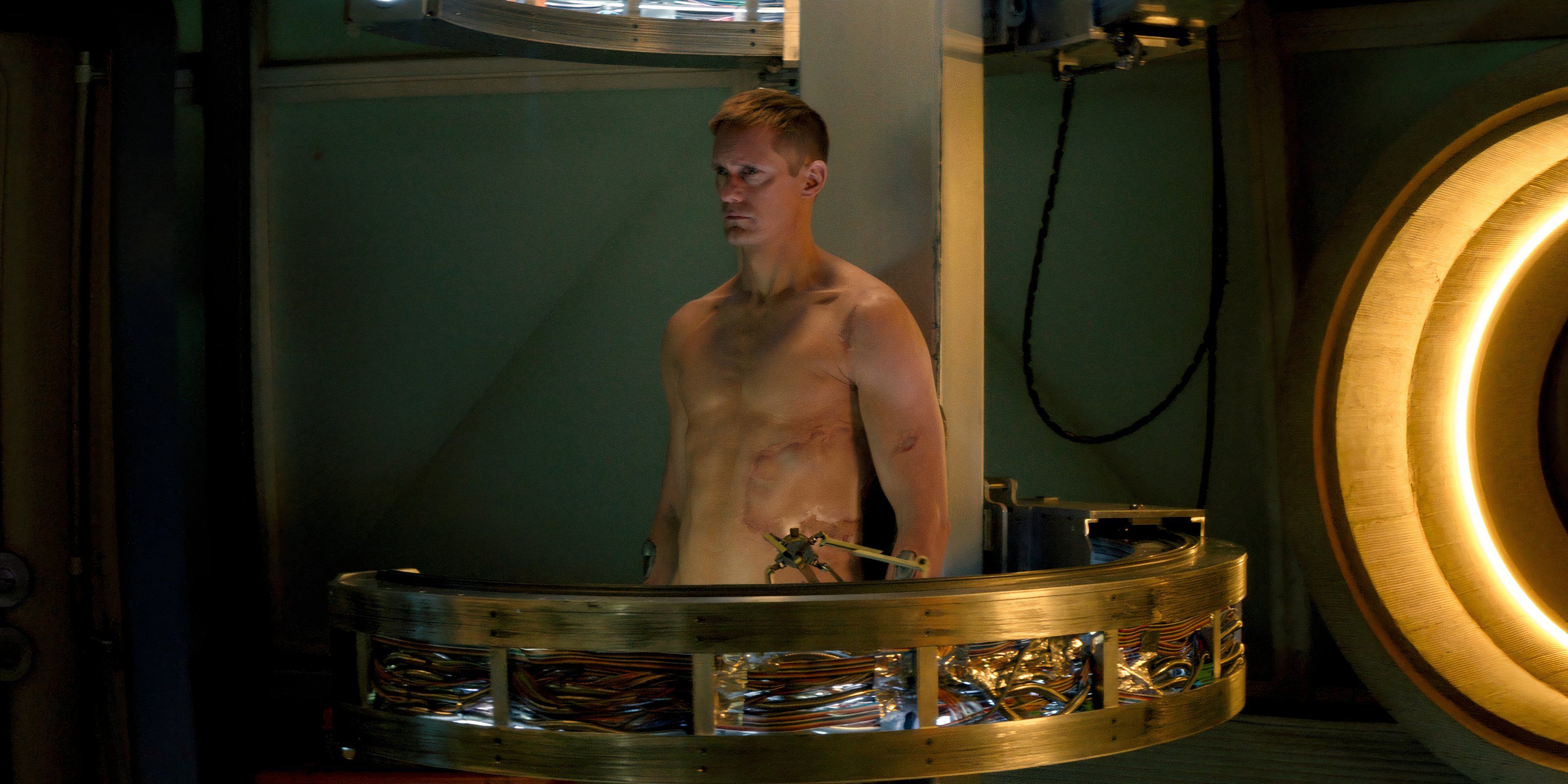 alexander skarsgard as murderbot in apple tv+ series