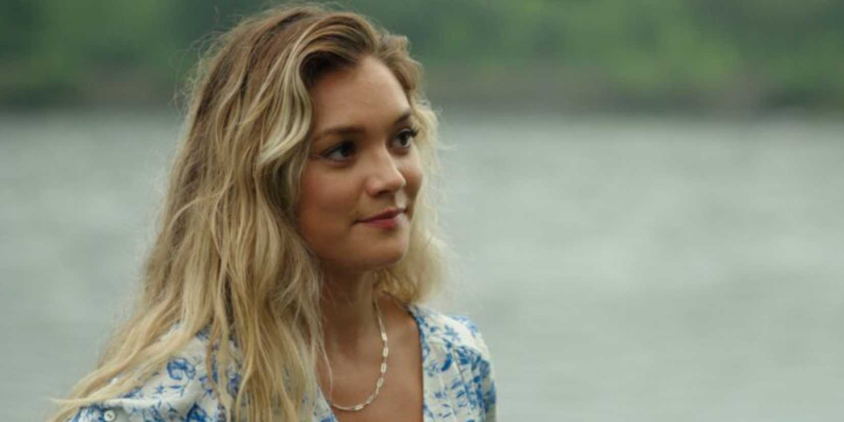 Amalia Williamson smiling as Lola in Sullivan's Crossing