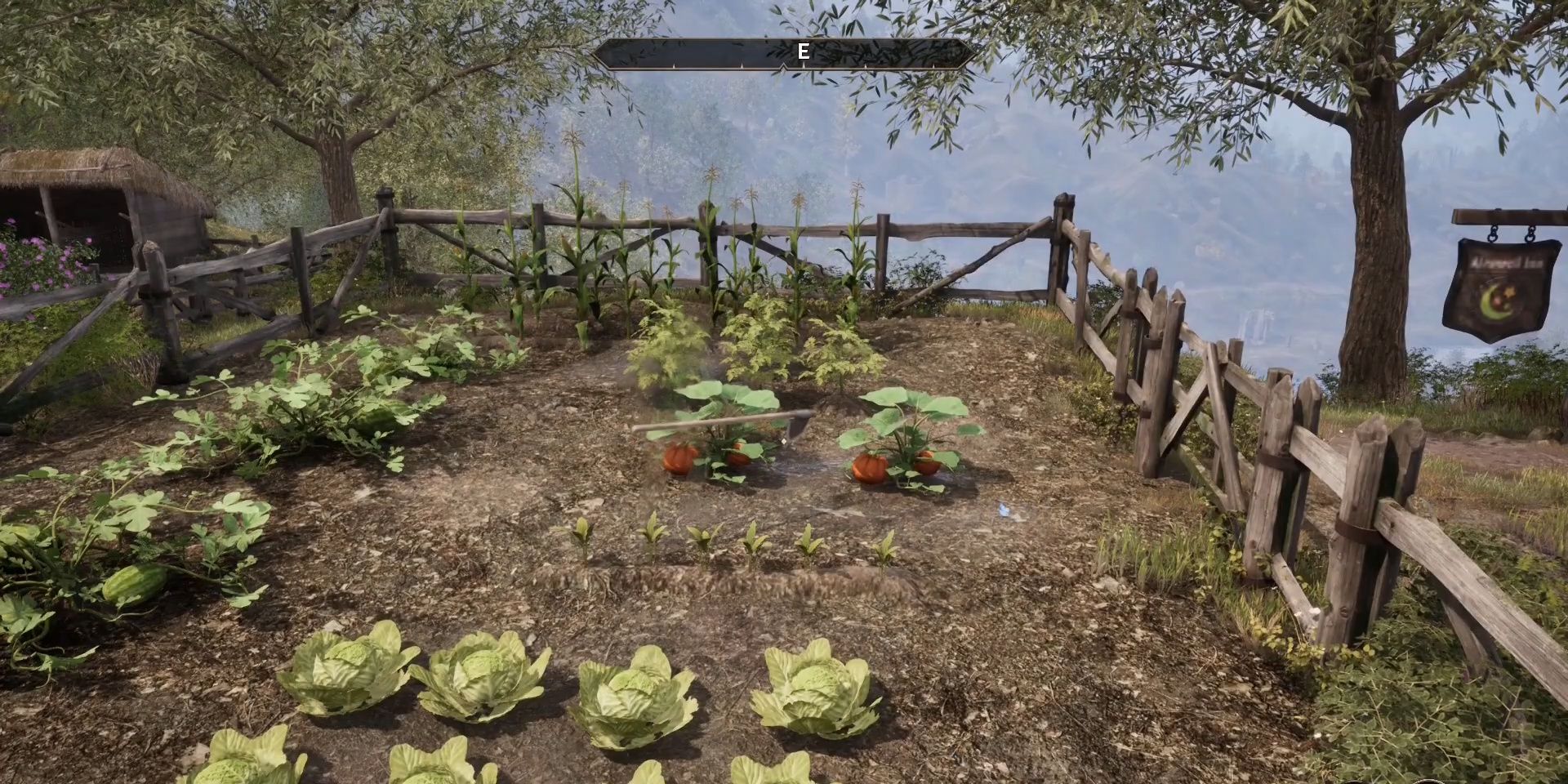 An invisible villager working his crops in Aleswell in Zero Visibility in Oblivion Remastered