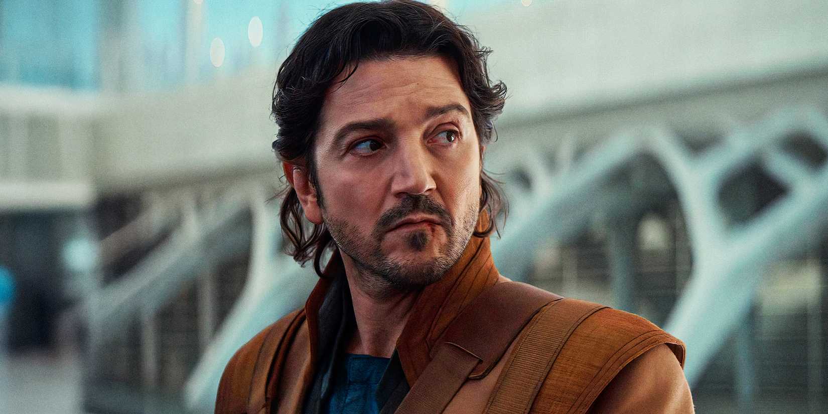 Cassian Andor looking over his shoulder in Andor season 2