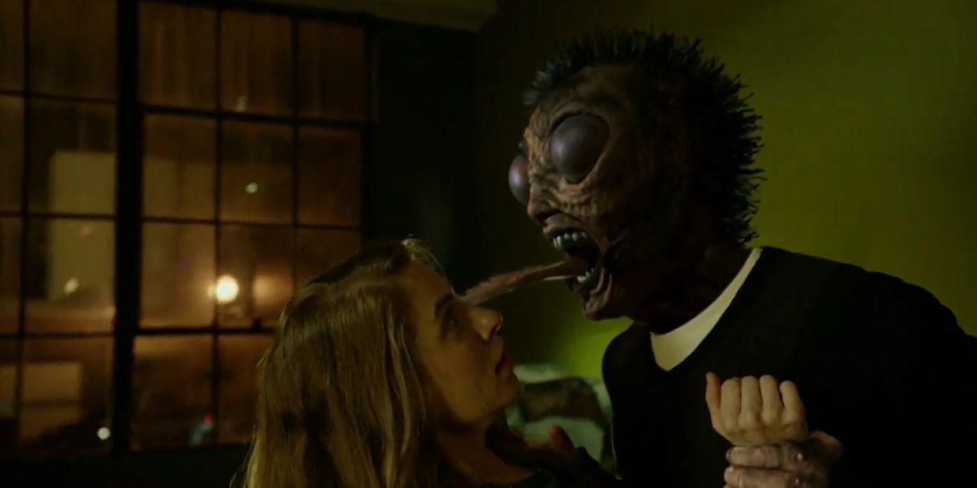 Andre attacking a woman in his Wesen form in Grimm.