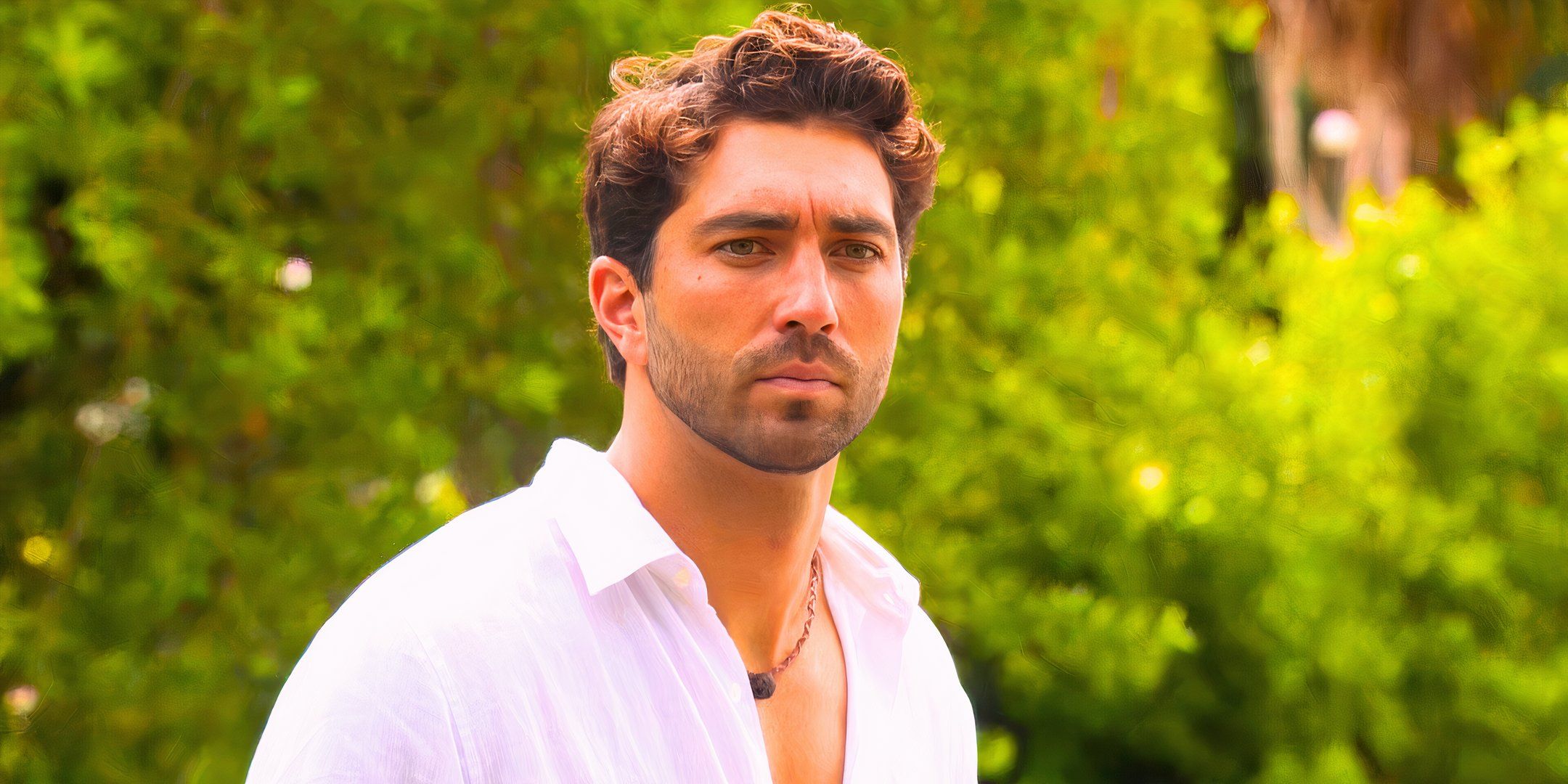 The Bachelor Season 28 Star Joey Graziadei With A Serious Look On His Face