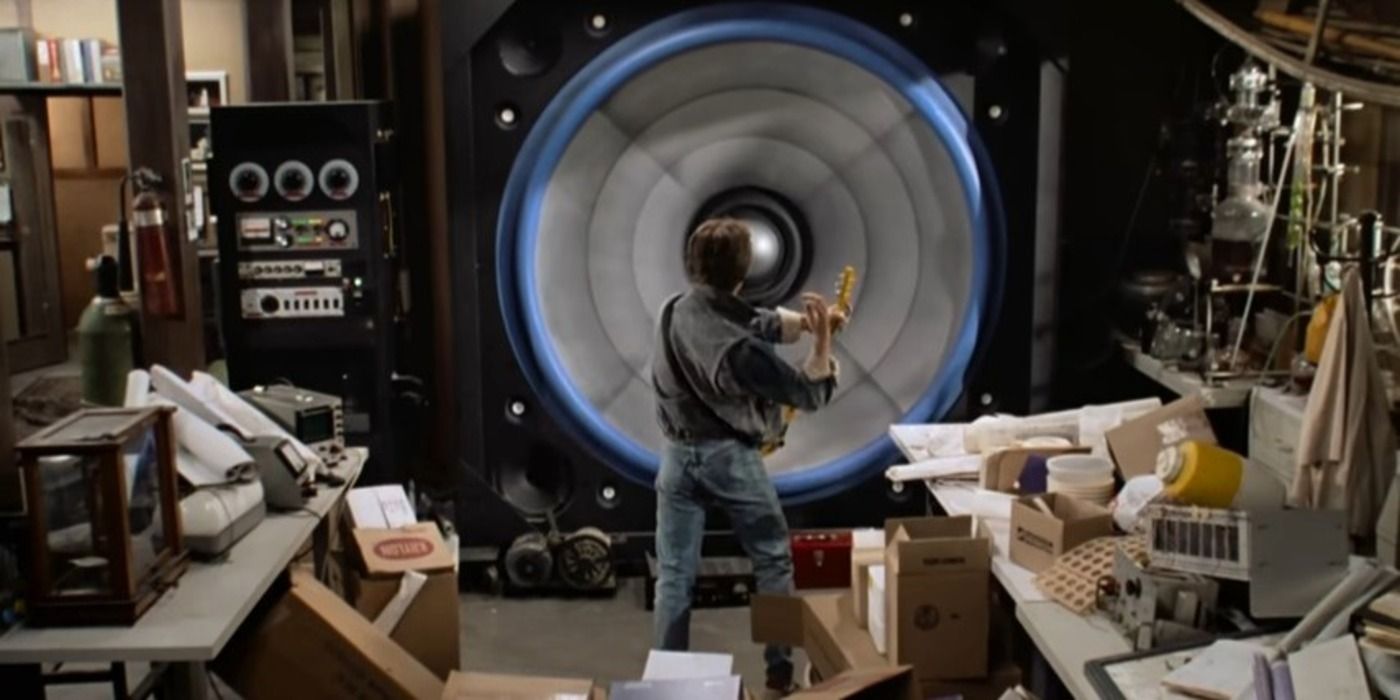 Marty McFly playing guitar in Back to the Future (1985)
