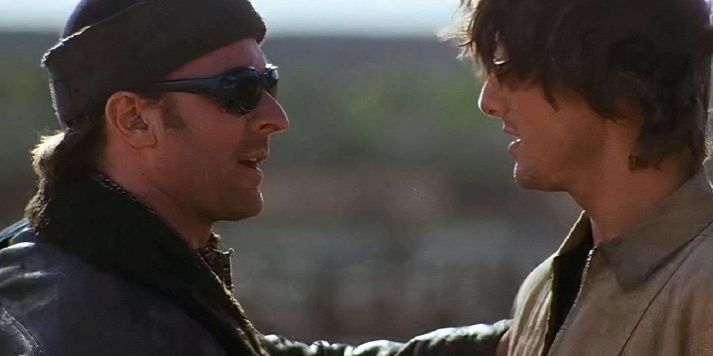 Billy Baird speaks with Ethan in Mission Impossible 2