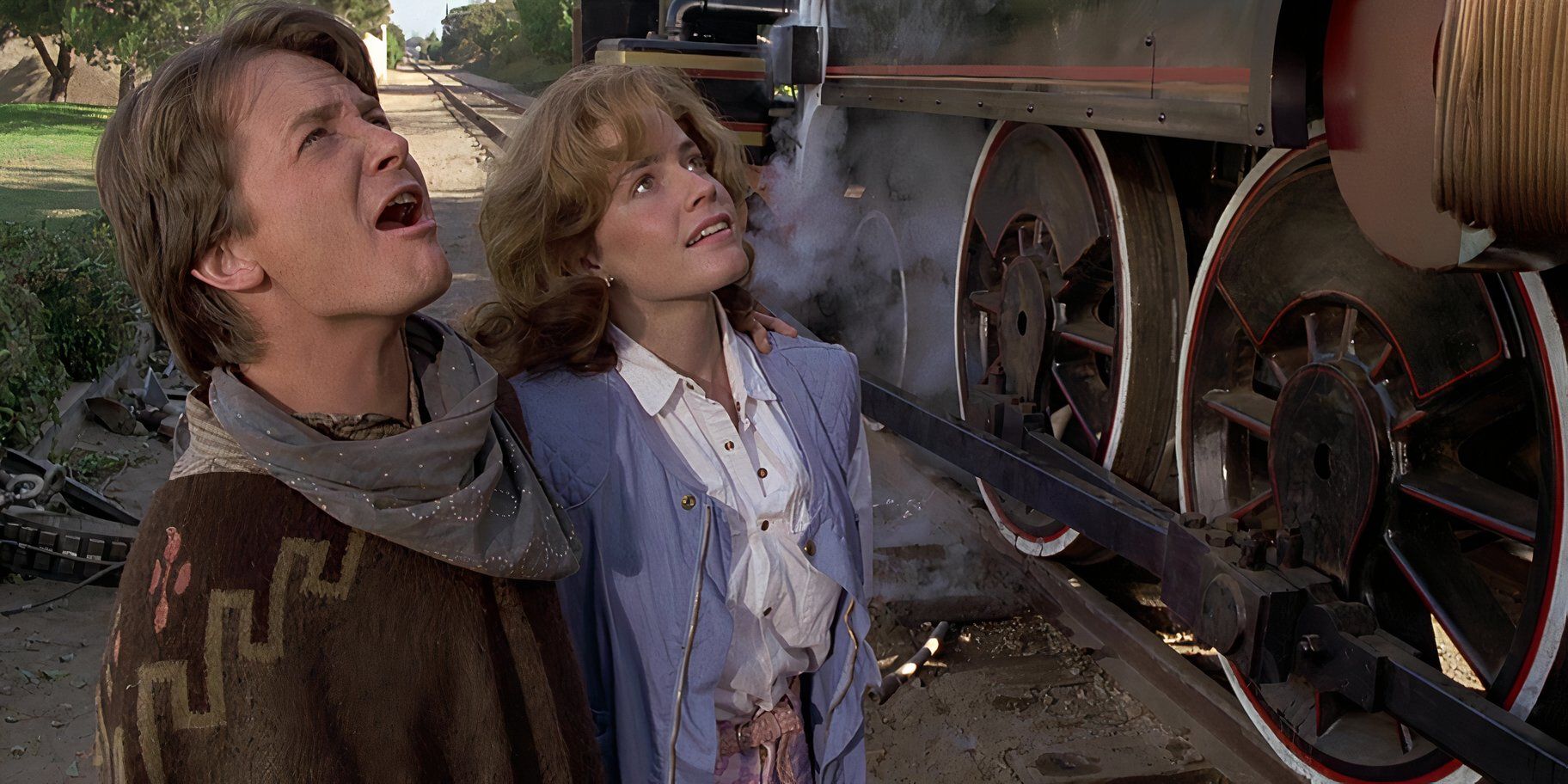 Marty and Jennifer in Back to the Future Part III's ending